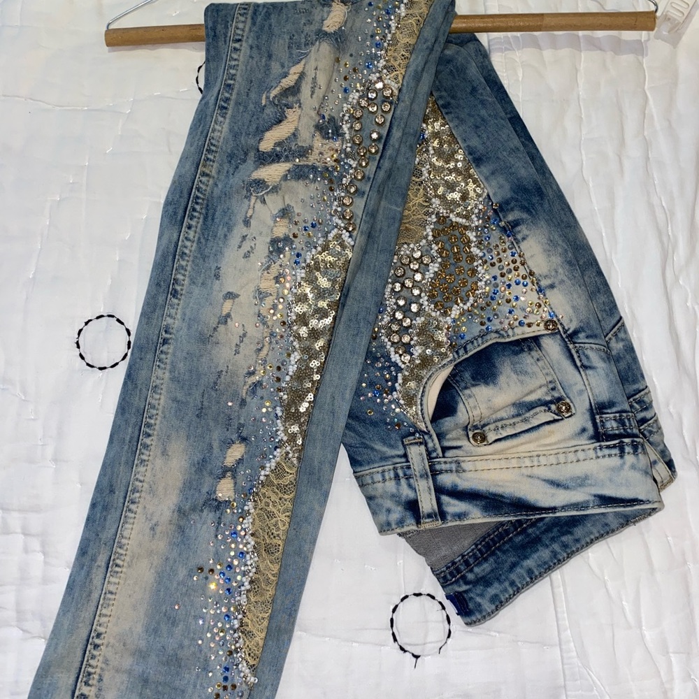 Dish Jeans with Swarovski